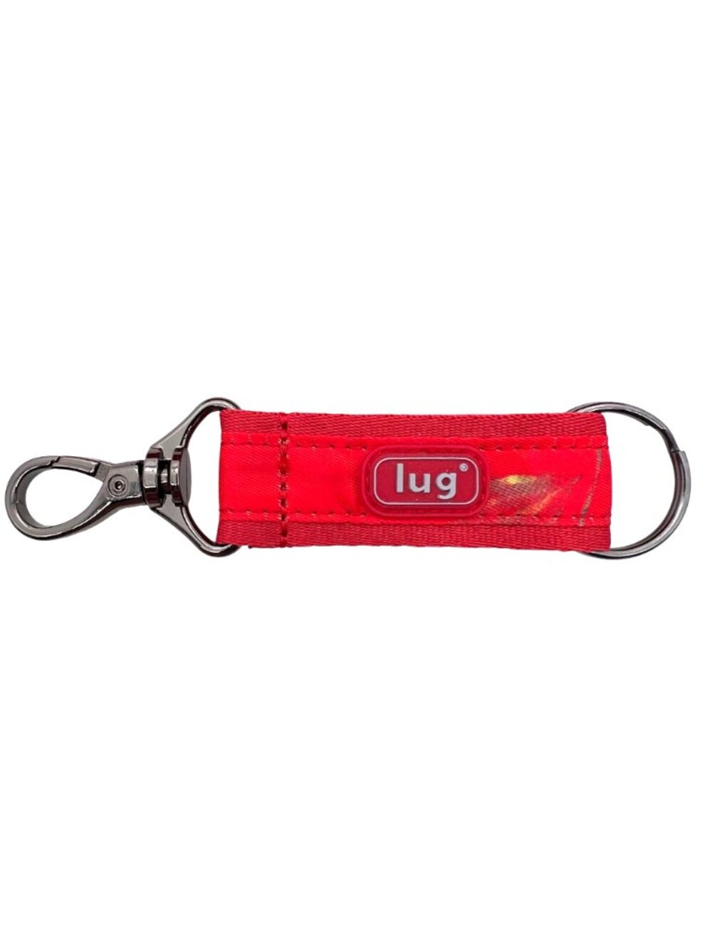 Lug Shimmy Crossbody Bag Adjustable Strap Red Floral Quilted Polyester Key Strap - Picture 16 of 16